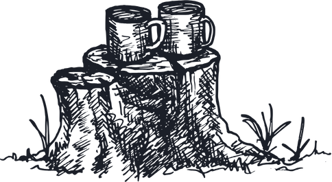 Stump and Mug Sketch